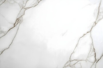 Fototapeta premium A Clean White Marble Surface With Soft Gray Veins, Giving a Luxurious and Minimalist Backdrop for Design Projects, Pattern Texture for Background, High Resolution Wallpaper or Background