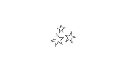 Naklejka premium Golden and Black Star Icon Collection Flat Style Vectors on Transparent Background