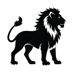  A-silhouette-lion--vector -illustration