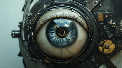 Mobile-captured macro shot of an eye. -