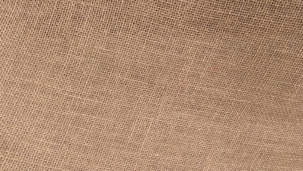 Closeup view of burlap fabric as background