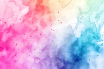 A Vibrant Watercolor Splash Background in Soft Pastel Tones, Blending Seamlessly With a Textured Paper Surface Texture for Background, for Work or Design, High Resolution Wallpaper or Background