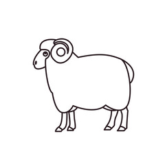 sheep symbol sign icon vector illustration animal cute ram ewe