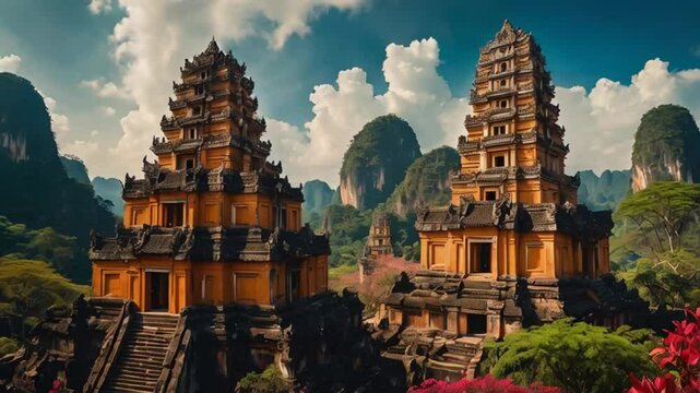 stunning Cham temple towers Vietnam picturesque