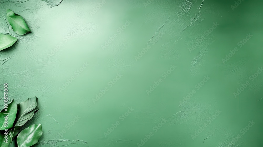 Poster green vintage background with a weathered appearance and subtle design elements, offering a rustic a