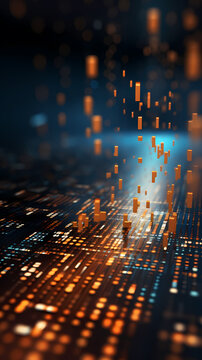Flowing tech data with futuristic vibes