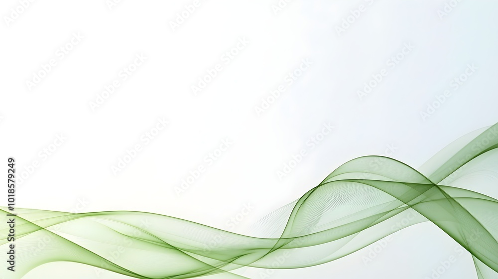 Poster nature-inspired breeze gently flows through soft organic lines creating an abstract dynamic airflow 