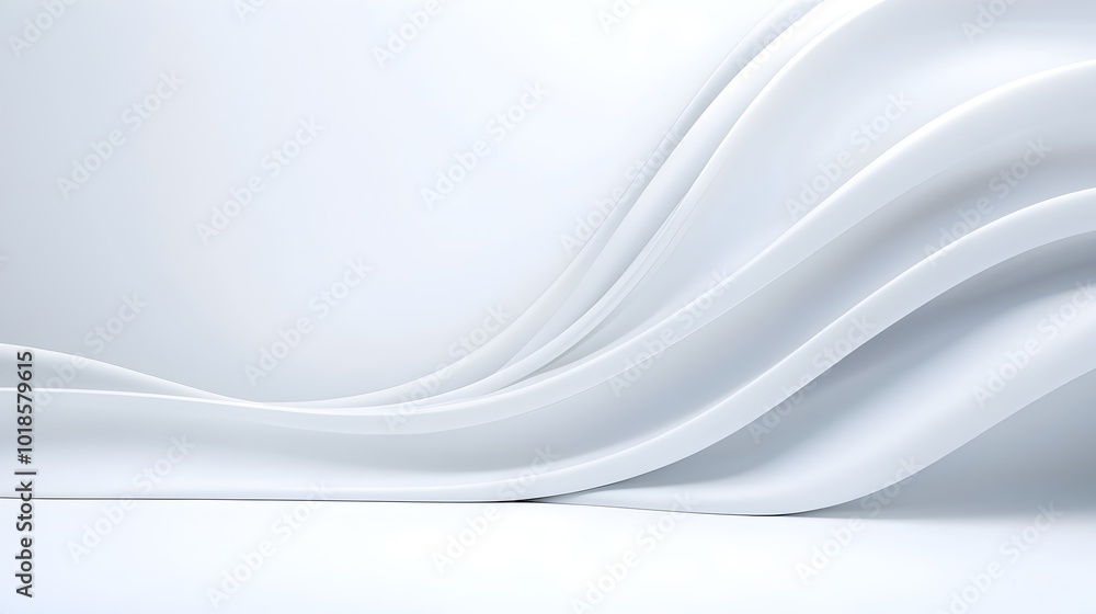 Poster dynamic minimalistic airflow design - seamless curves capturing energy flow and smooth movement patt