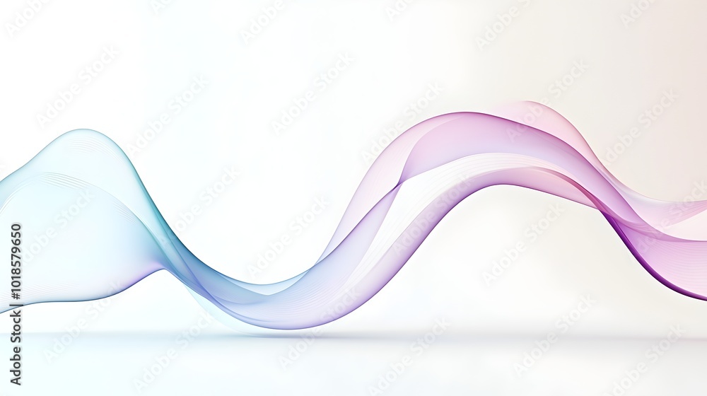 Poster futuristic minimalistic airflow design - seamless curves capturing dynamic energy flow and smooth mo