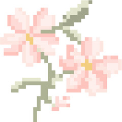 pixel flower