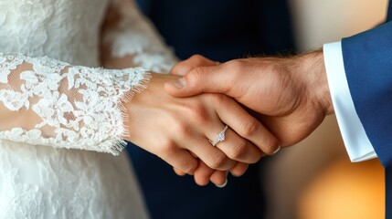 Christian couple exchanging vows in a church wedding, illustrating the sacredness of marriage in religious life