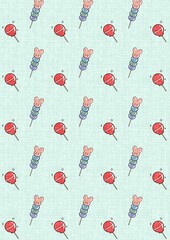Candy pattern fabric texture 