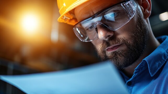 Specialist conducting a safety inspection in a chemical plant, symbolizing the critical role of safety protocols in manufacturing environments