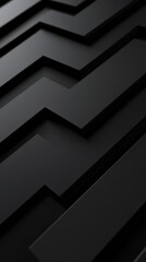 Elegant black chevron arrows forming a striking abstract background, dynamic shapes creating a sense of movement and depth.