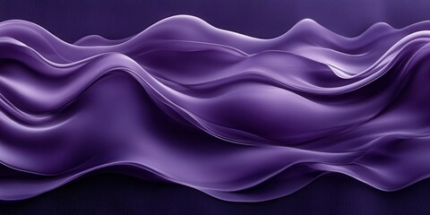 Fototapeta premium Abstract Purple Fluid Wave Background with Soothing Curves and Soft Lighting