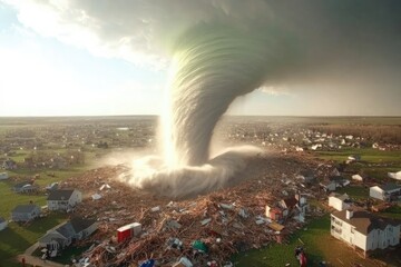 Devastating tornado touches down in rural area, leaving destruction and debris in its wake