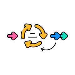 rapid application development software line icon vector. rapid application development software sign. isolated symbol illustration