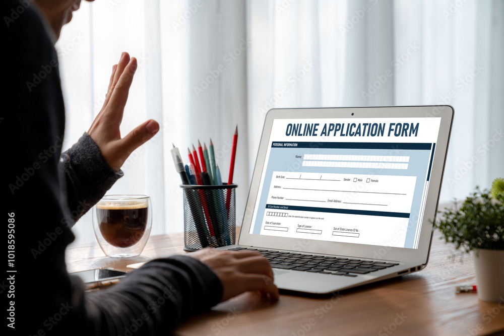 Poster online application form for modish registration on the internet website