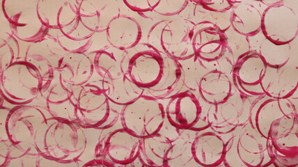 Pink Painted Circle Print Making Pattern Texture