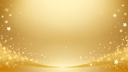 soft gold gradient background star glitter ideal showcasing holiday products promotions