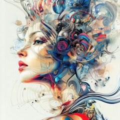 Art portrait illustration