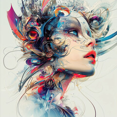 Art portrait illustration