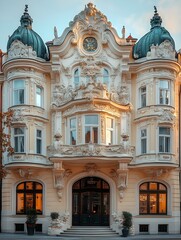 Obraz premium Historic buildings in a contemporary city