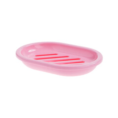 Set open soap dishes from different views isolated