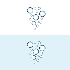 bubble logo icon vector template