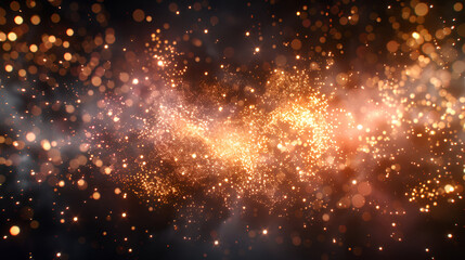 Obraz premium Abstract background of fireworks with text space 
