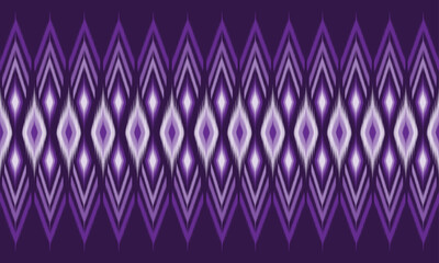 Abstract purple background. Abstract ethnic ikat fabric pattern vector illustration. Seamless pattern in Aztec tribal style. Design for background, wallpaper, fabric, clothes, batik, carpet or textile