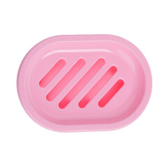 Set open soap dishes from different views isolated