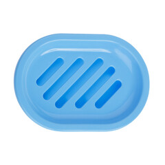 Set open soap dishes from different views isolated