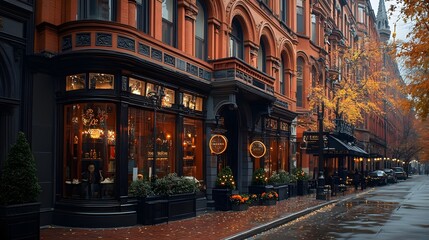 Fototapeta premium Historic buildings in a contemporary city