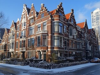 Fototapeta premium Historic buildings in a contemporary city