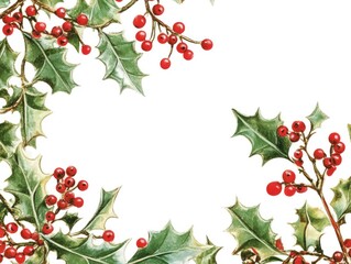 Fototapeta premium Festive Christmas background, AI generated.
