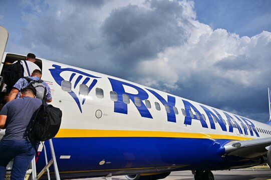 passengers boarding on Ryanair airplane Catania Italy September 18 2024