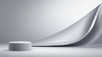 A smooth grey backdrop with even lighting, perfect for studio photography or product shots.