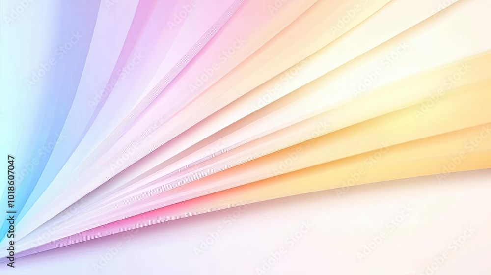 Poster a smooth rainbow gradient vector background with evenly distributed colors, offering a polished and 