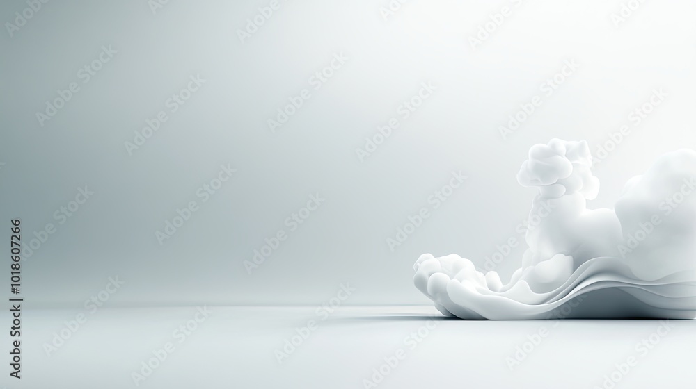Poster a soft gray background with no visible texture, creating a professional and polished look for any vi
