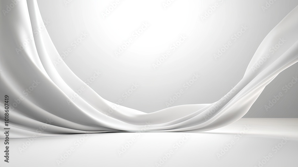 Poster a soft light grey background with a slight vignette effect, focusing attention on the center of the 