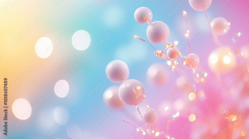 Poster a soft rainbow background with gentle color transitions, perfect for creating a dreamy and whimsical