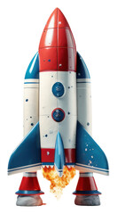 Fototapeta premium PNG Rocket aircraft vehicle white background.