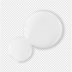 Clear serum drops skin care cosmetic beauty product realistic vector illustration