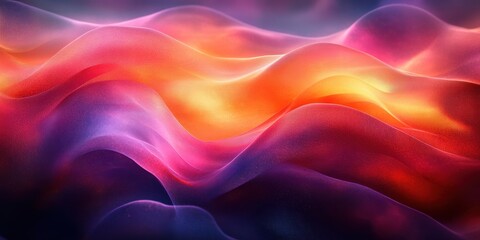 Obraz premium Abstract Wavy Pattern in Vibrant Hues of Red, Orange, and Purple