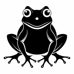 frog on a white background