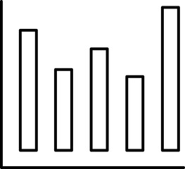 Bar graph line icons set. Graph, Line, Bar, Chart, Diagram, Report, Statistics. Business graphs and charts icons. Business infographics. Statistic data, charts, vector.