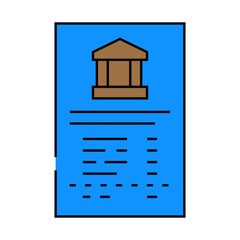 bank reconciliation line icon vector. bank reconciliation sign. isolated symbol illustration