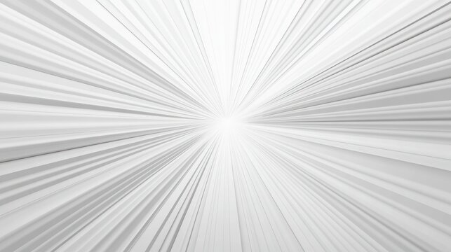 Abstract White Lines Converging to a Bright Light