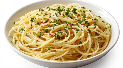 Classic Spaghetti with Parsley and Red Pepper Flakes